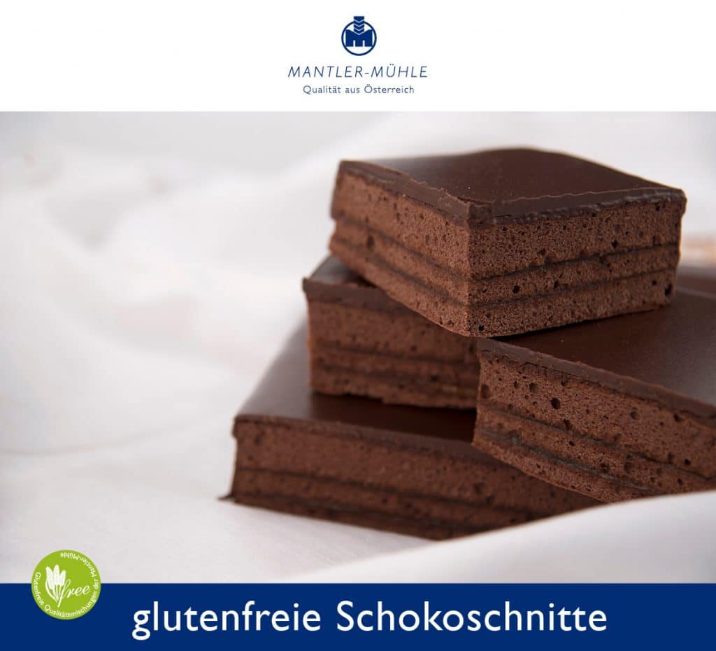 Glutenfreie Schokoladenschnitte